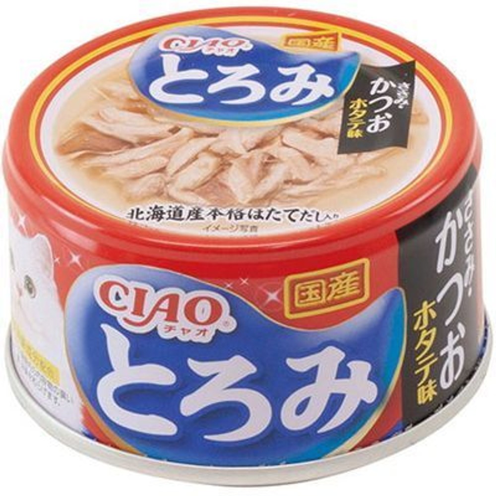 チャオ　とろみ　ささみかつお　ほたて味　80Ｇ, ささみかつお　ほたて味, 80g