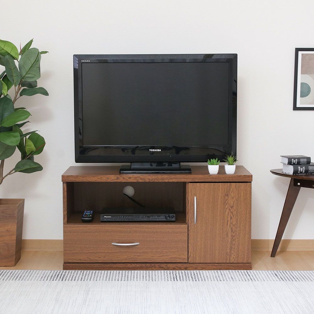 不二貿易 ラルゴ　ローボード　オークＢＲ【メーカー直送・代引不可】, ブラウン, 幅890mm&times;奥行415mm&times;高さ450mm