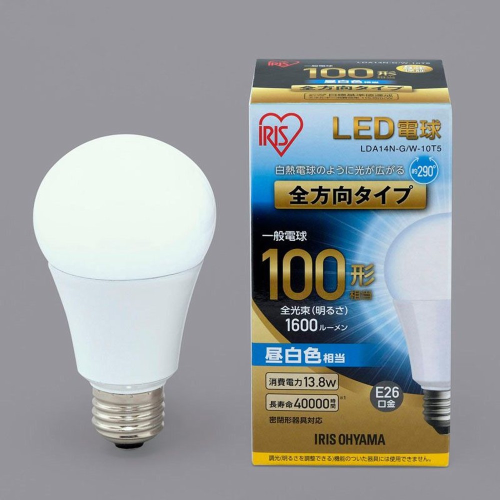 ＬＥＤ電球Ｅ26全方向　ＬＤＡ14ＮーＧ／Ｗ10Ｔ5