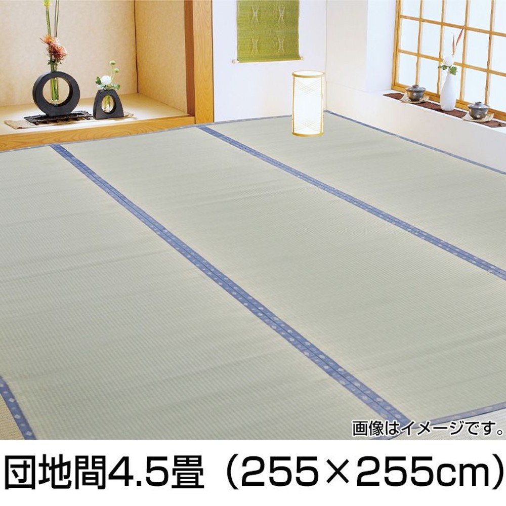 国産い草  雲竜 上敷き カーペット【メーカー直送・代引不可】, グリーン（江戸1）, 江戸間1畳