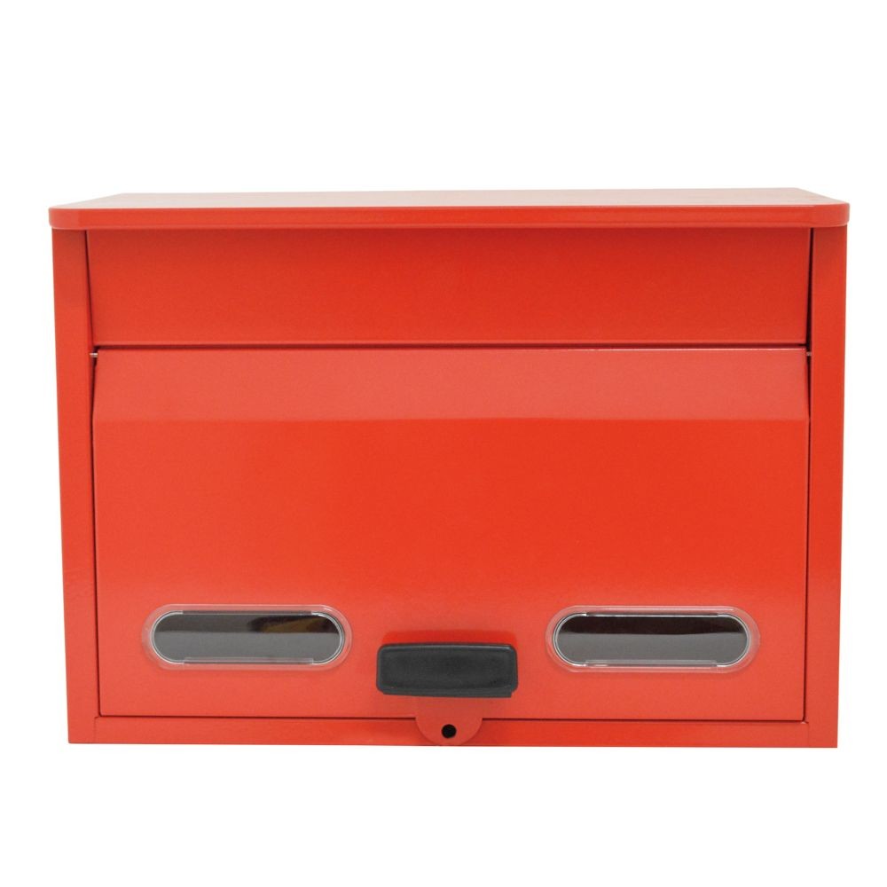 小窓付きカラーポスト　赤, 赤, LV-P130902