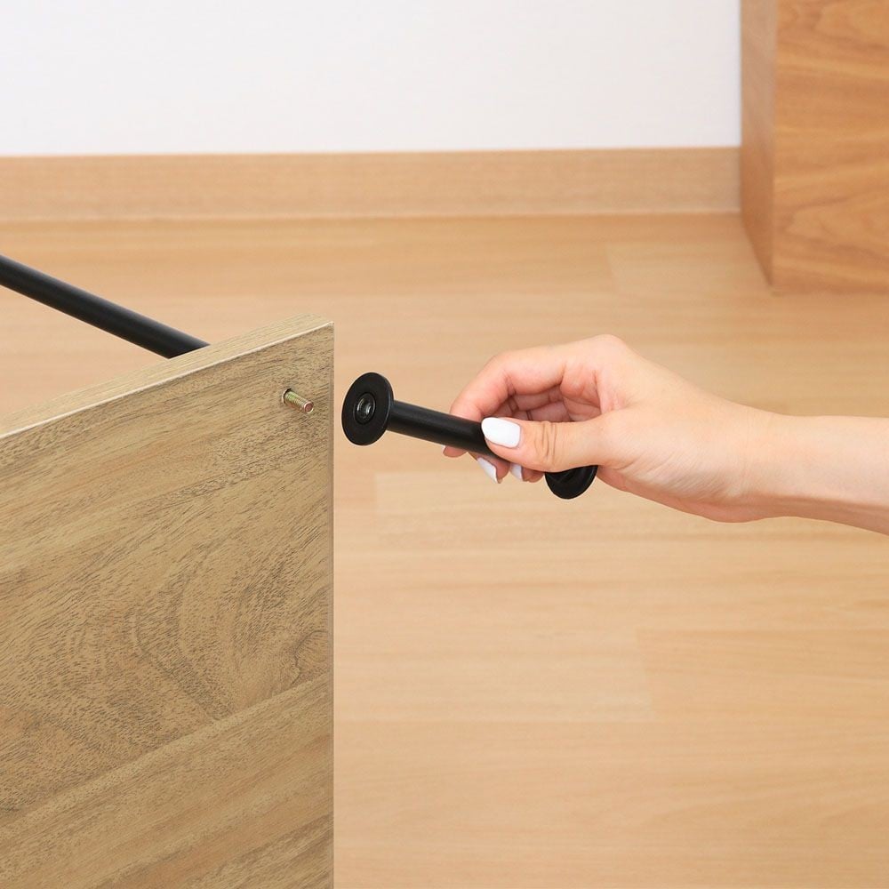 不二貿易 ＥＺＢＯツイストロック　ＴＶ台９０幅　ＯＡＫ　ＮＡ【メーカー直送・代引不可】, ナチュラル, 幅900mm&times;奥行400mm&times;高さ480mm