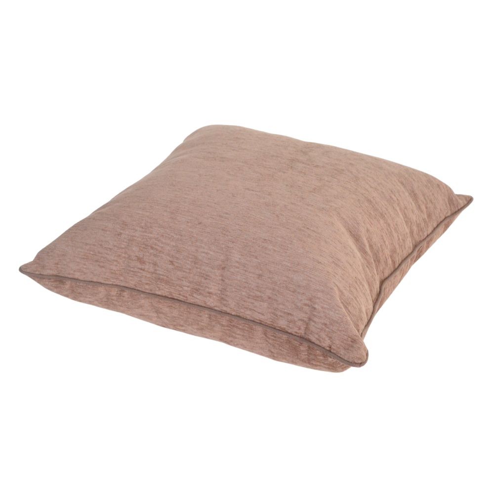 ウイザ WIZ'A 背当てクッションリーネア, ブラウン, 45×45cm