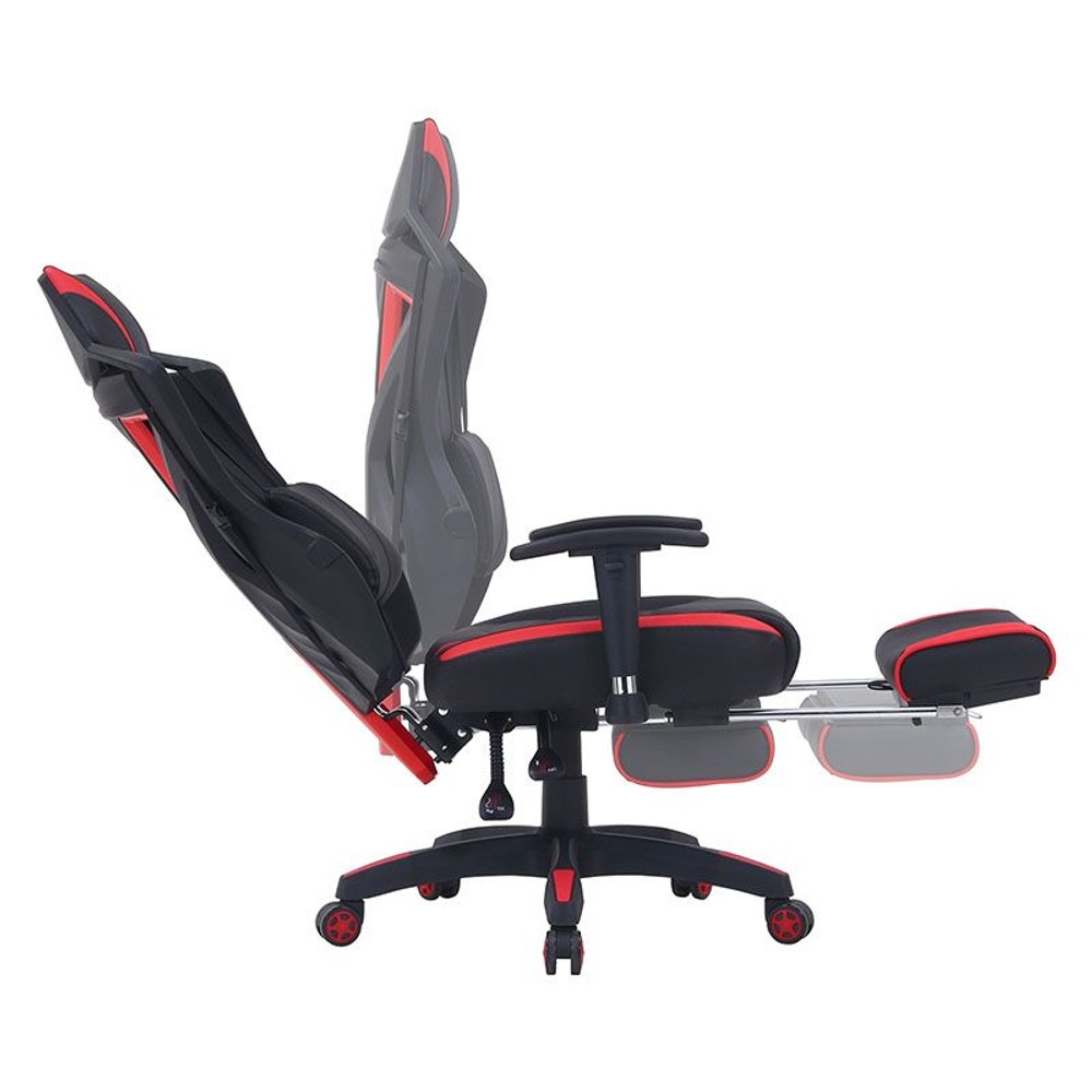 【ネット限定価格】メッシュゲーミングチェア レイズフットレスト付き ＲＤ（レッド）【メーカー直送・代引不可】, その他カラー１, その他サイズ１
