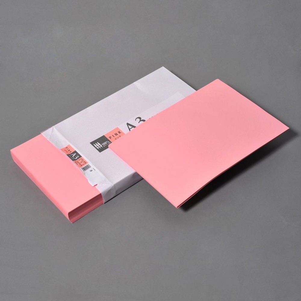 ＡＰＰカラーコピー用紙　100枚, ピンク, A3サイズ