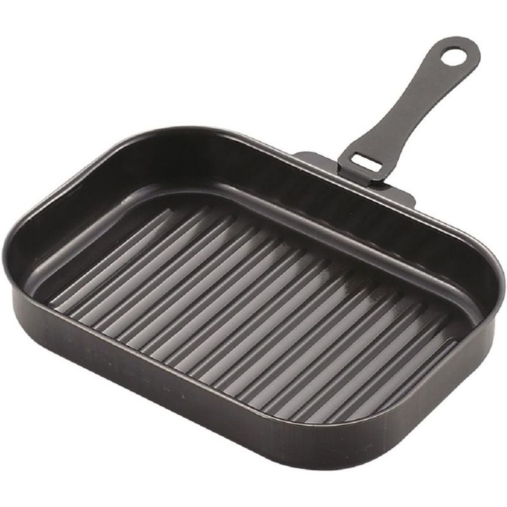 パール　鉄製ハンドル付角型グリルパン25×17, その他カラー１, その他サイズ１