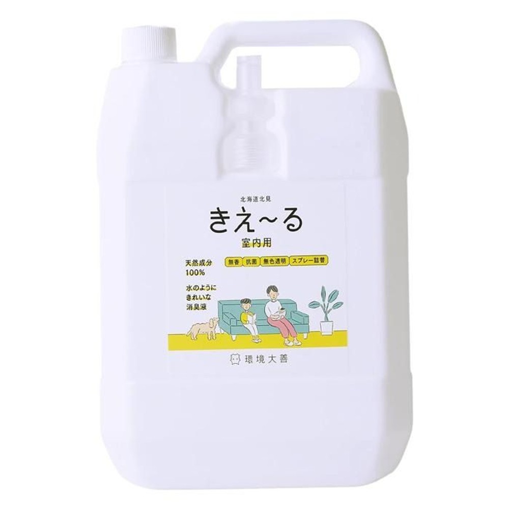 きえ〜る 室内用 無香料 詰替用 特大サイズ 4L, 室内用 詰替, 4.0L