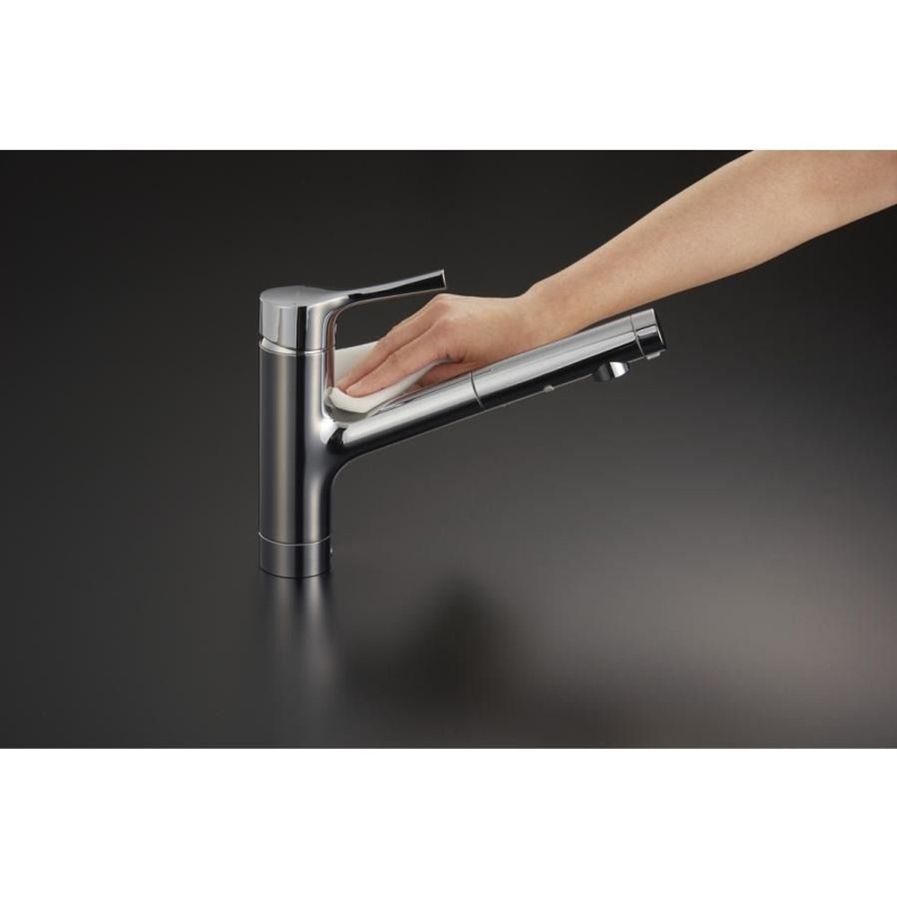 TOTO 台付シングル混合栓 一般地用 TKS05305JA, メッキ, TKS05305JA