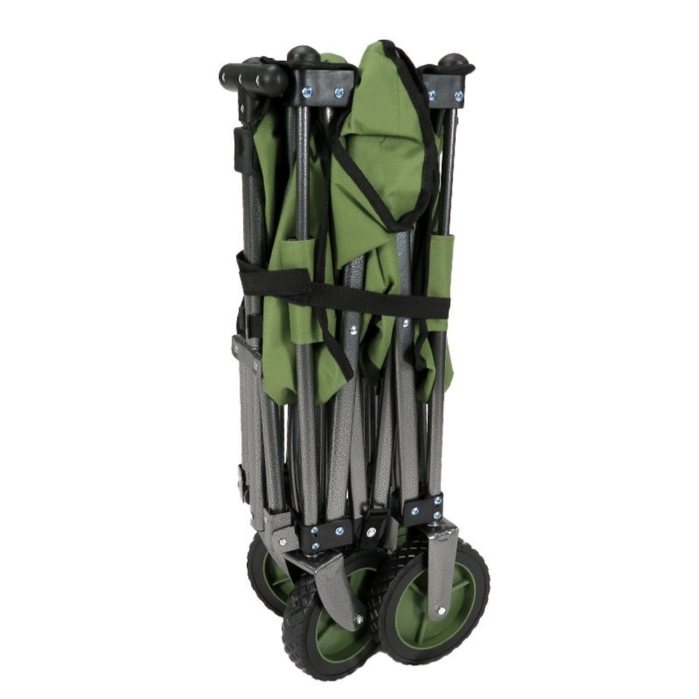 ◆折りたためるキャリーワゴン　オリーブ, オリーブ, 幅490&times;奥行930&times;高さ900