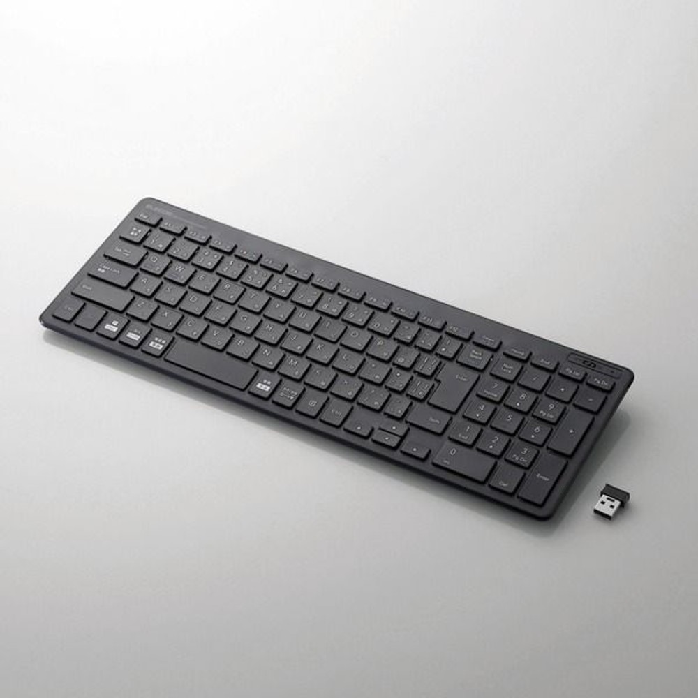 無線超薄型コンパクトキーボードＴＫーＦＤＰ099ＴＢＫ, ブラック, 最薄部6.5mm