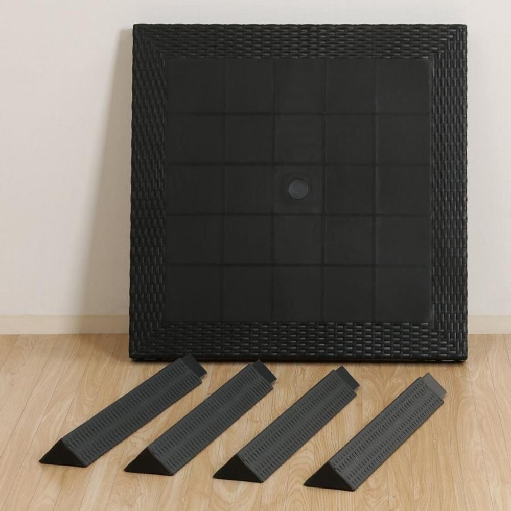 不二貿易  ステラ　テーブル　80角 【メーカー直送・代引不可】, ブラック, 80cm角