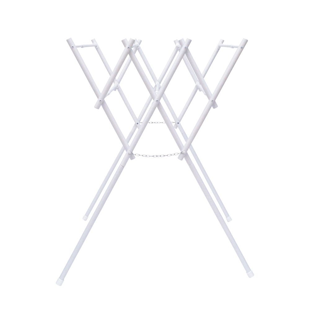 デザイン　伸縮式タオルハンガースタンド, ホワイト, 伸縮式