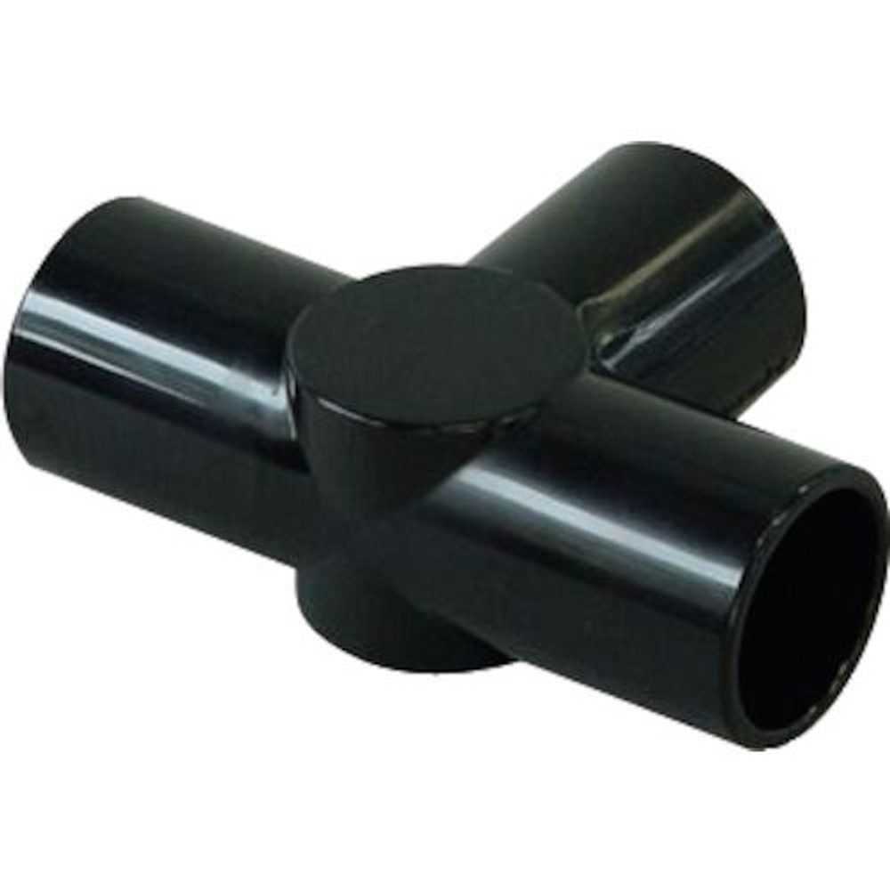 YAZAKI 矢崎化工 イレクタープラスチックジョイント J-125A S 枠・パイプのつなぎ用　&Phi;28用, ブラック, J-125A S