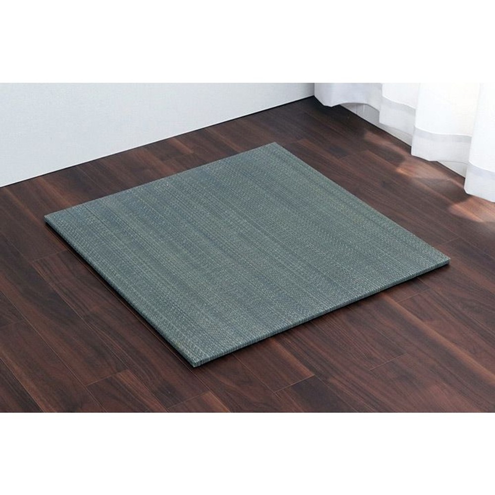 イケヒコ 美畳 い草 ユニット畳 置き畳 縁無し 約70&times;70&times;1.5cm 4枚組 【メーカー直送・代引不可】, ネイビー, 4枚組