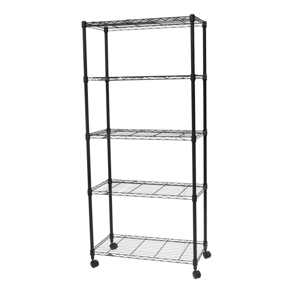 【数量限定】ルミナスノワールフリーラック5段, ヴィンテージ（60cm幅）, 60cm幅