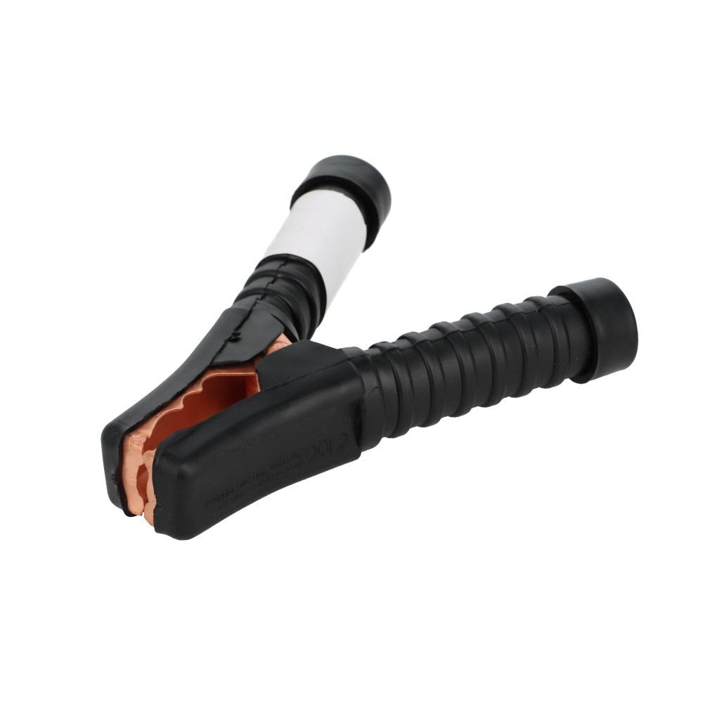Meltec ブースタークリップ 絶縁カバー付き 黒 100A, 黒, 100A