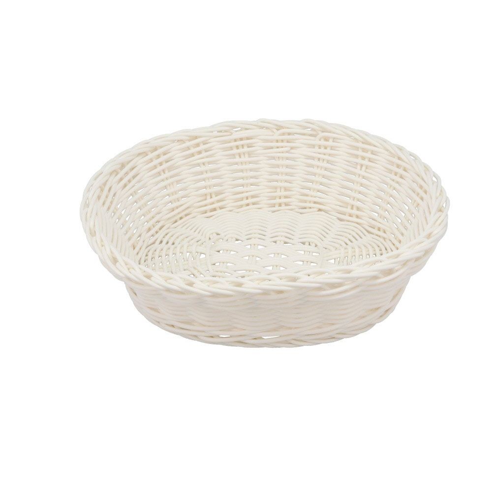 水洗いできるバスケット　オーバル　Ｌ, ホワイト, Lサイズ