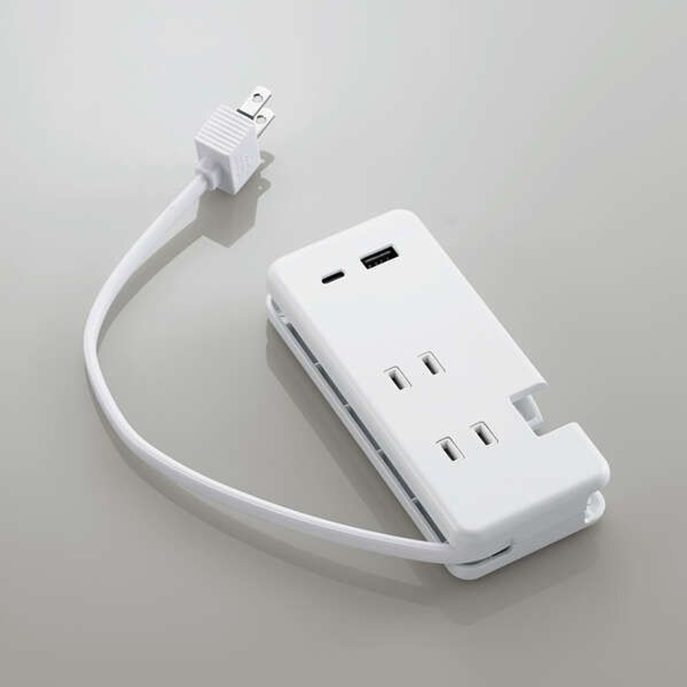 モバイルUSBタップ MOT-U13-2302WH, ホワイト, 0.25m