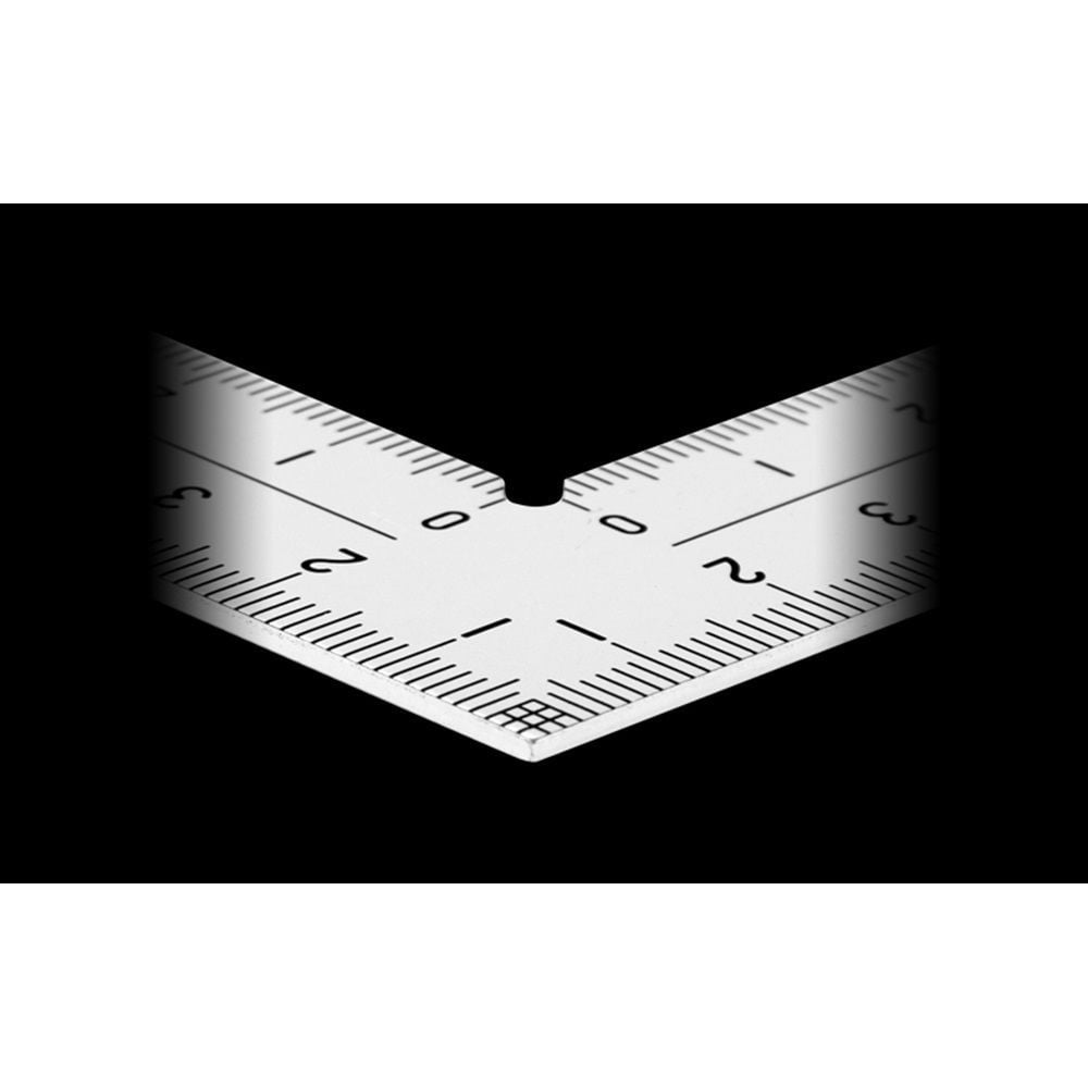 曲尺厚手広巾 シルバー 15cm表裏同目 8段目盛 cm表示, シルバー, 15cm