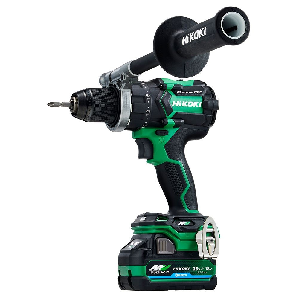 ハイコーキ　HIKOKI ３６Ｖドライバドリル（蓄電池２個、充電器付き） DS36DC (2XPSZ), グリーン, DS36DC (2XPSZ)