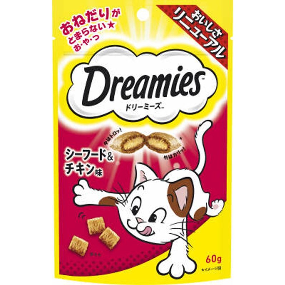 マースジャパン ドリーミーズ　シーフードチキン味　60ｇ, シーフードチキン味, 60g