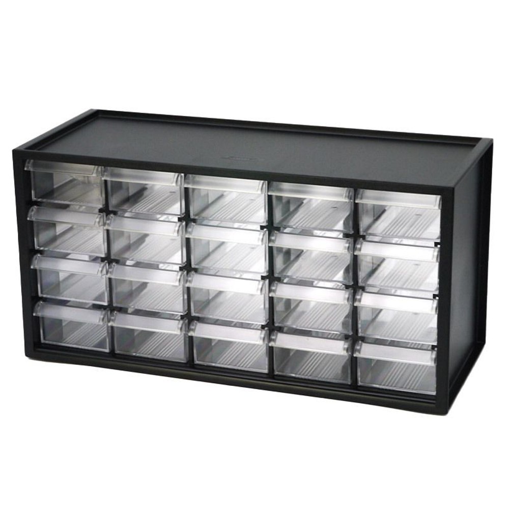 パーツキャビネット　引き出し20個, クリア, 引き出し20