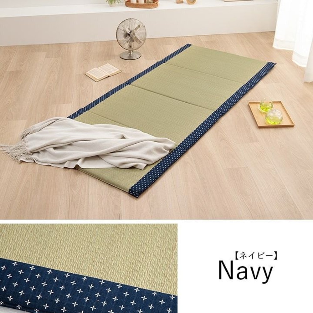 寝具 マット マットレス い草 コンパクト 調湿効果 抗菌防臭 90&times;200cm, グリーン, 90&times;200cm
