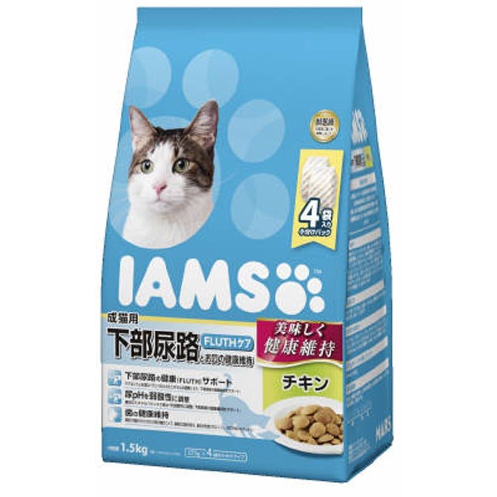 アイムス　成猫用下部尿路とお口の健康維持チキン1．5ｋｇ, チキン, 1.5kg