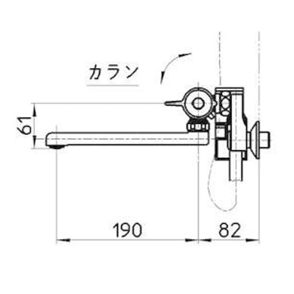 サンエイ SANEI 浴室用サーモシャワー混合栓 SK18CT53U-13-VH, メッキ, SK18CT53UｰVH