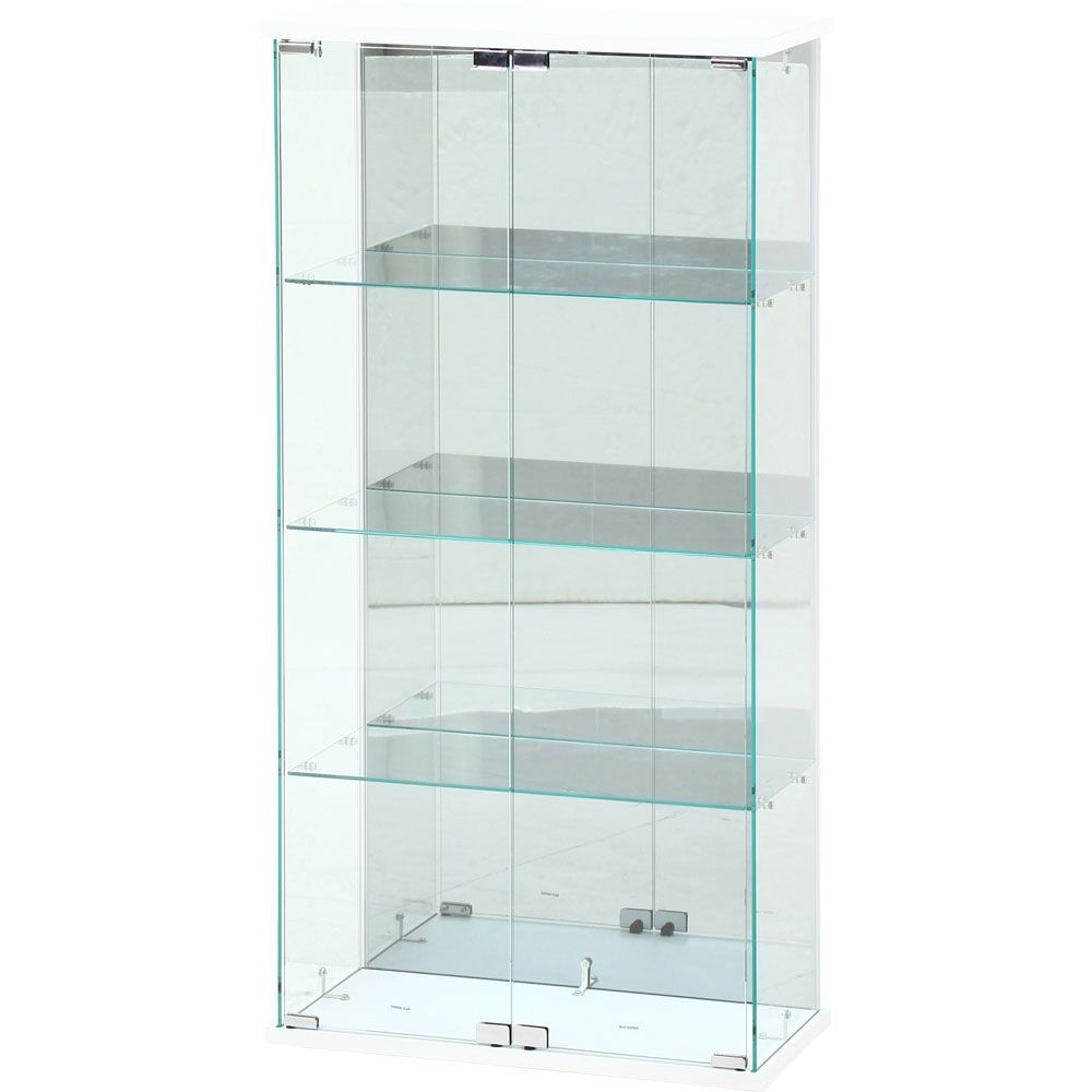 不二貿易 ガラスコレクションケース　ＢＡＡＬ　ワイド　ＷＨ【メーカー直送・代引不可】, ホワイト, 幅600mm&times;奥行300mm&times;高さ1195mm