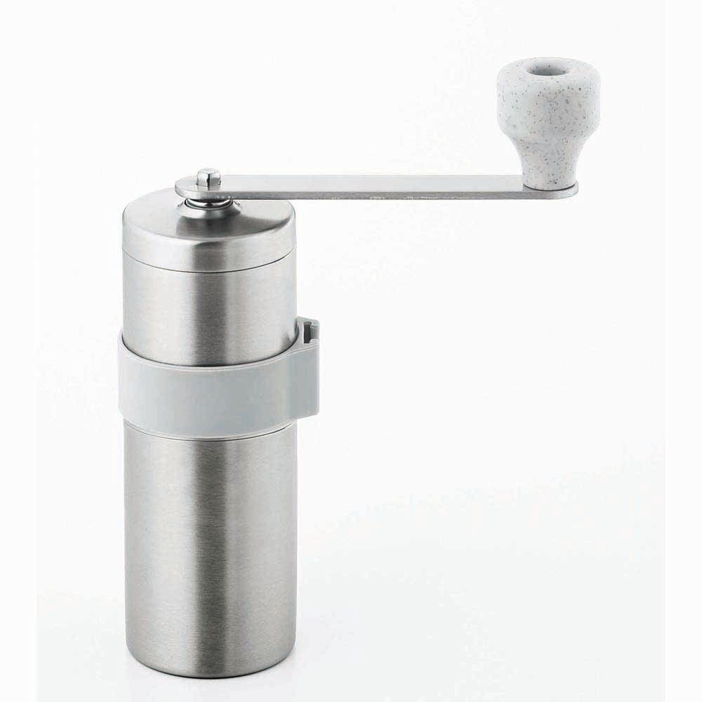 川崎 KAWASAKI ステンレス コーヒーミル 石目 MI-035, ステンレス, 石目