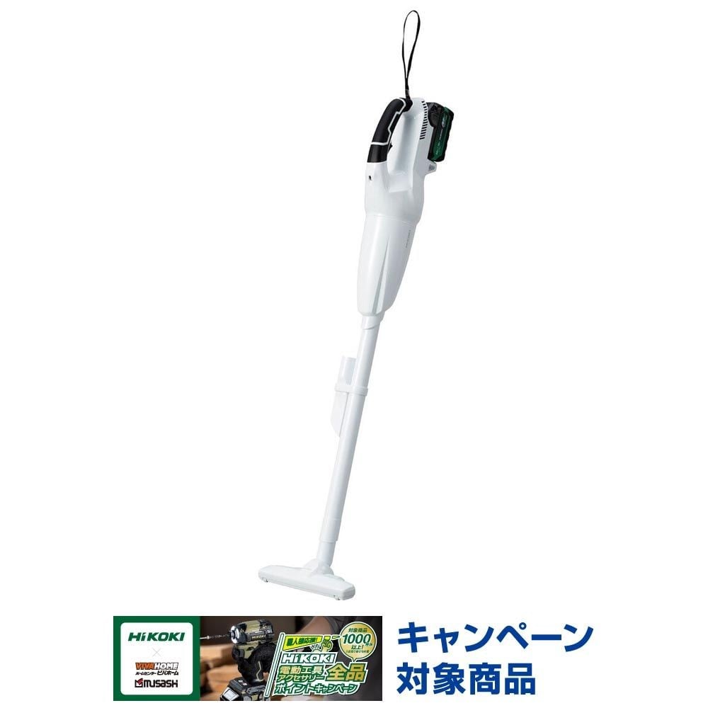 HiKOKI ハイコーキ コードレスクリーナー R18DTC トリガスイッチ (NN) ※本体のみ, ホワイト, R18DTC(NN)