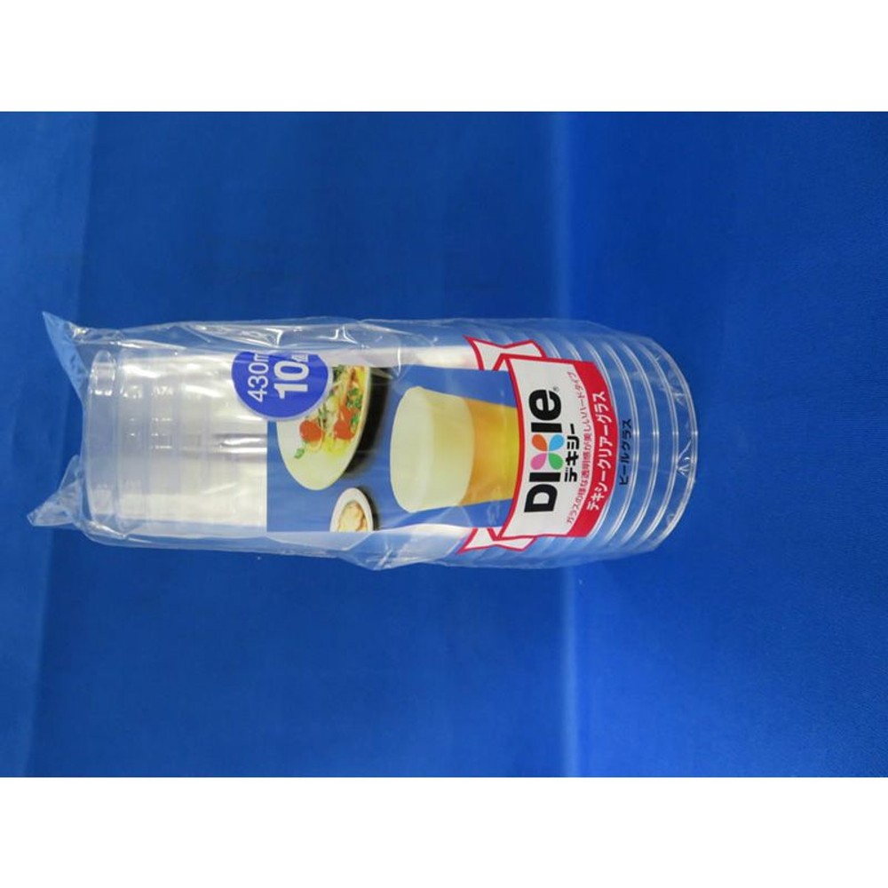 硬質クリアービールグラス　430ＭＬ　10コ, クリア, 430ml×10個入り