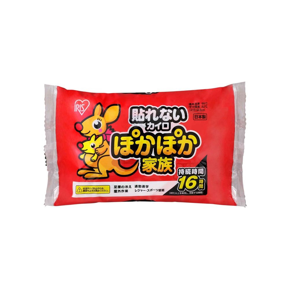 ぽかぽか　貼らないカイロ　１０枚, 貼らないカイロ, 幅240mm×奥行140mm×高さ51mm