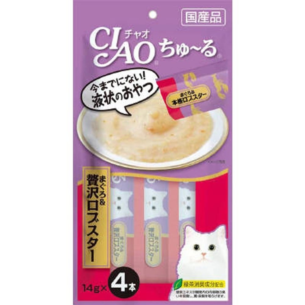 ちゅ〜る　まぐろ＆贅沢ロブスター　14ｇ&times;4本, まぐろ＆贅沢ロブスター, 14g&times;4本