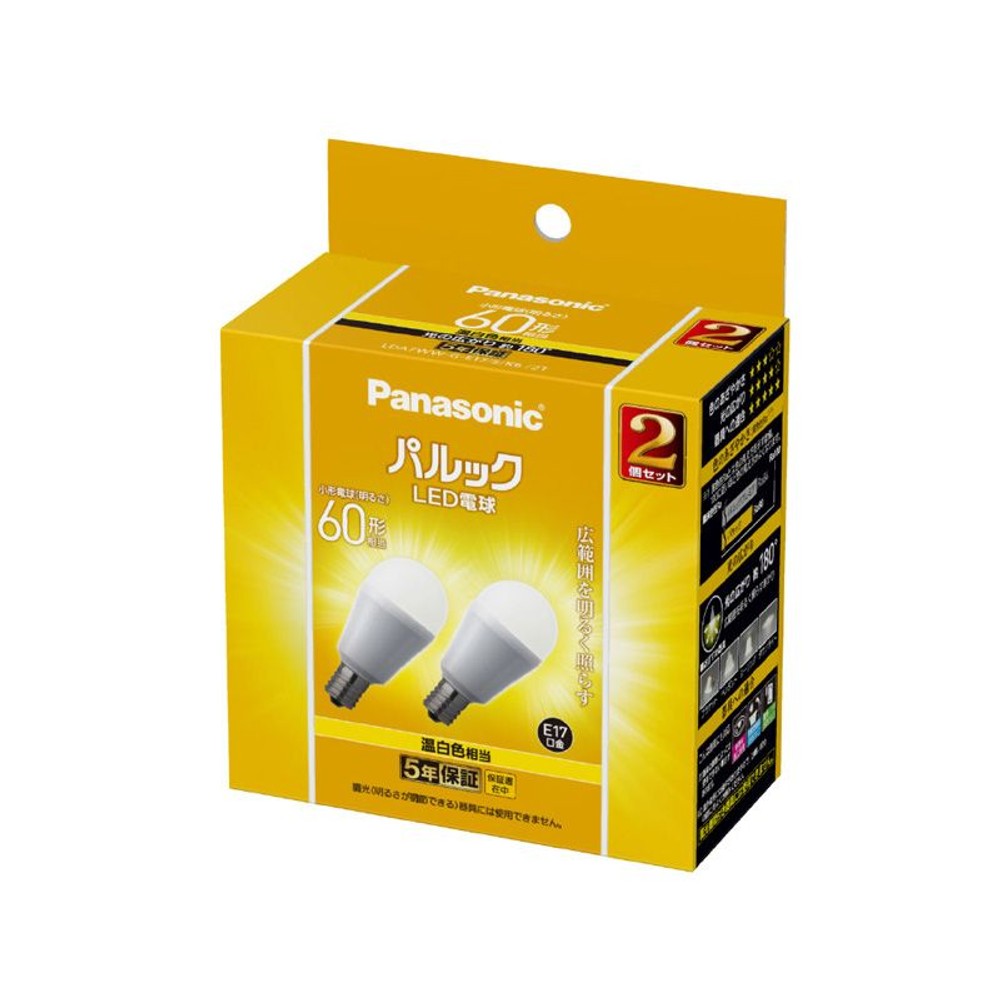 小型ＬＥＤ60Ｗ／ＬＤＡ7ＷＷＧＥ17ＳＫ6, その他カラー１, 1個入り