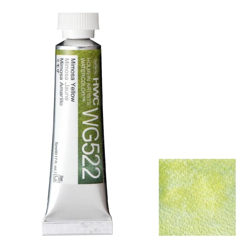 ホルベイン 透明水彩絵具 2号(5ml) WG522 ミモザ, WG522 ミモザ, 2号 5ml
