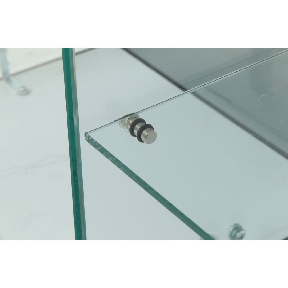 不二貿易 ガラスコレクションＴＶボード　ＢＡＡＬ　ＷＨ【メーカー直送・代引不可】, ホワイト, 幅1100mm&times;奥行300mm&times;高さ365mm