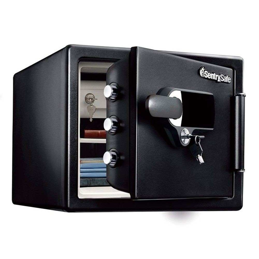 【開梱・設置費込】セントリーアラームセーフ  JFW082UEL タッチパネル式 1時間耐火 22.8L【メーカー直送・代引不可】, ブラック, JFW082UEL