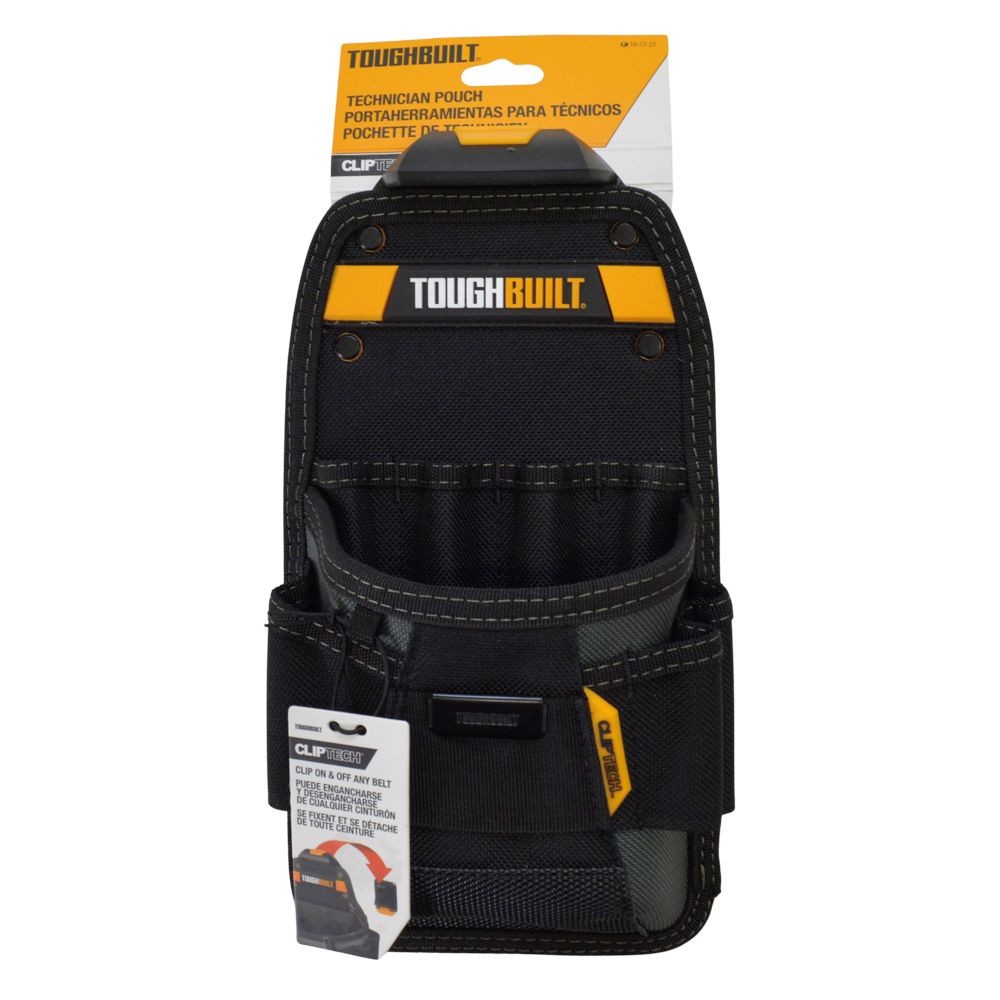TOUGHBUILT（タフビルト）　テクニシャンポーチ　TB-CT-22　11ポケット　ClipTech対応, 黒, TB-CT-22