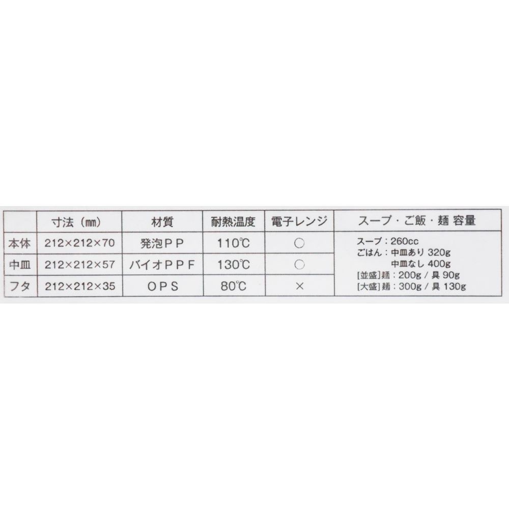麺丼セット５Ｐ, 黒, 5個入り