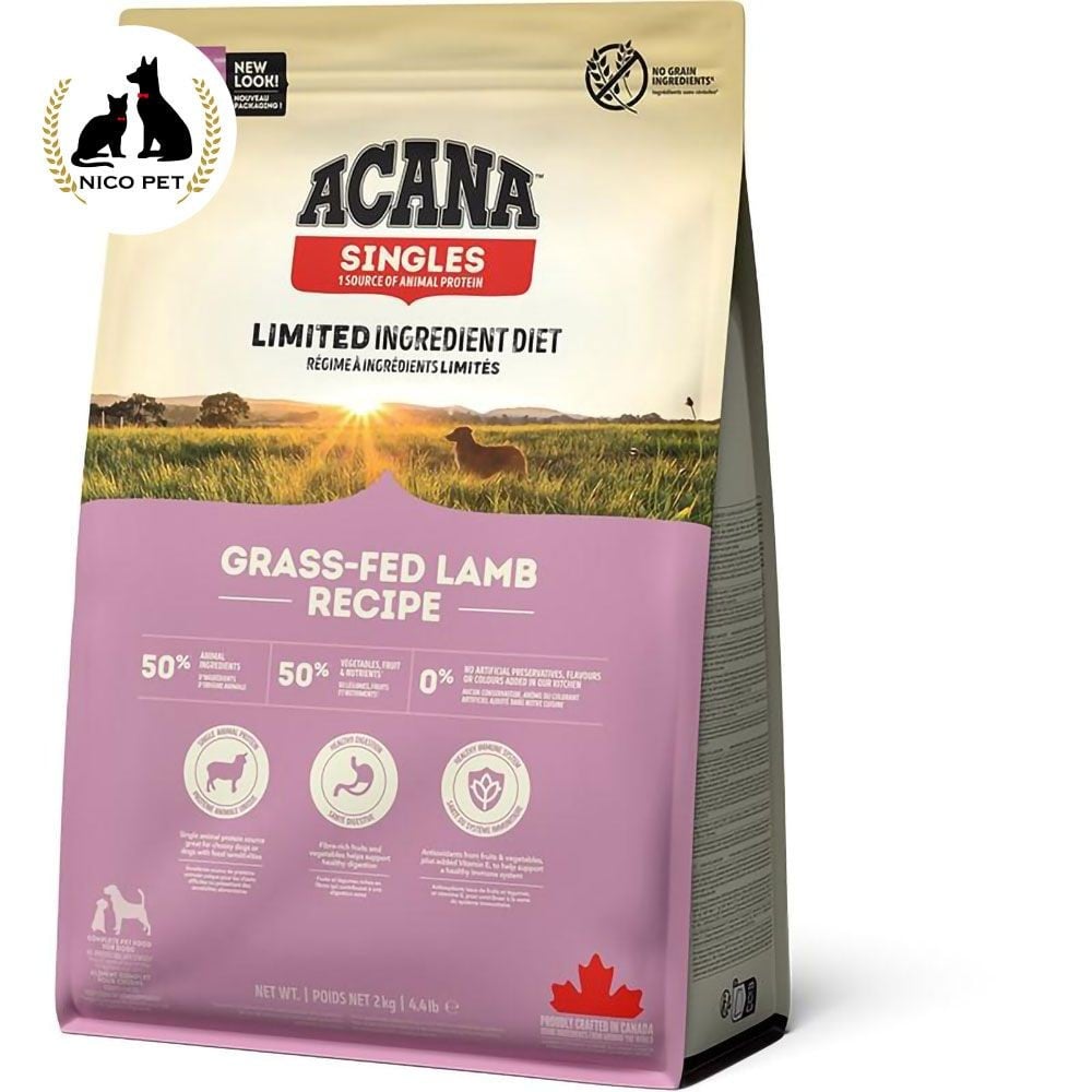ACANA(アカナ) グラスフェッドラムレシピ 2kg, グラスフェッドラム, 2.0kg