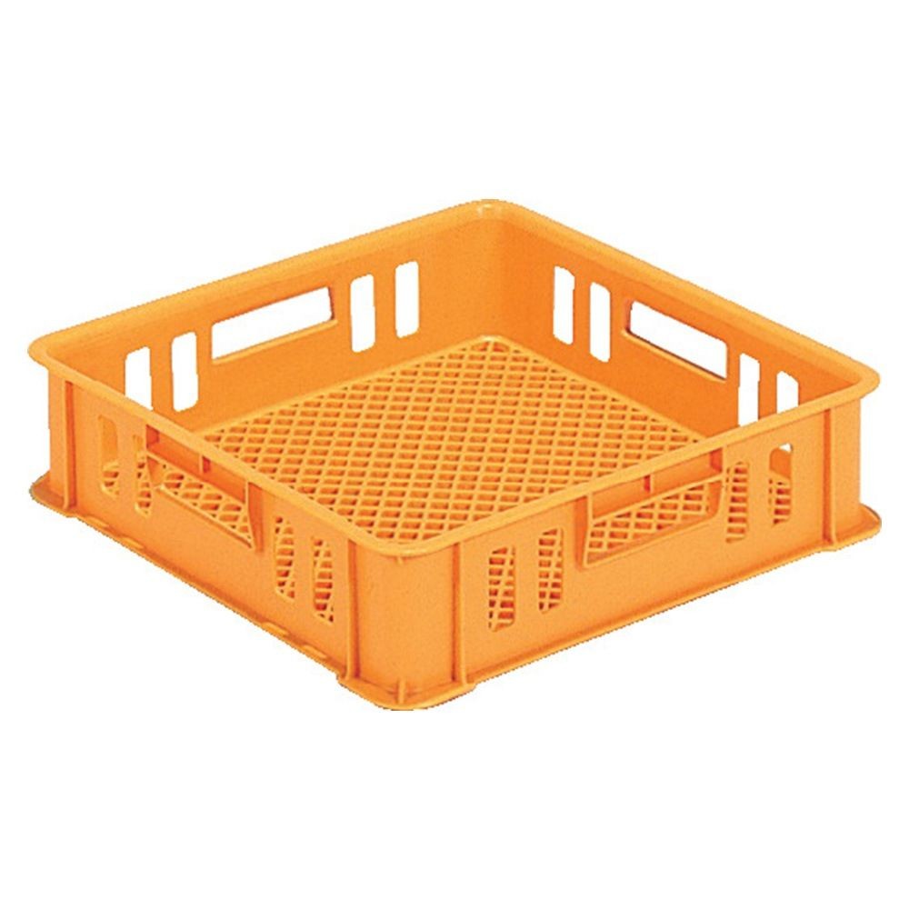 サンコー サンテナー B#14 ヨーグルトクレート  オレンジ 101402-00 ×10個セット【メーカー直送・代引不可】【法人限定】, オレンジ, 10P