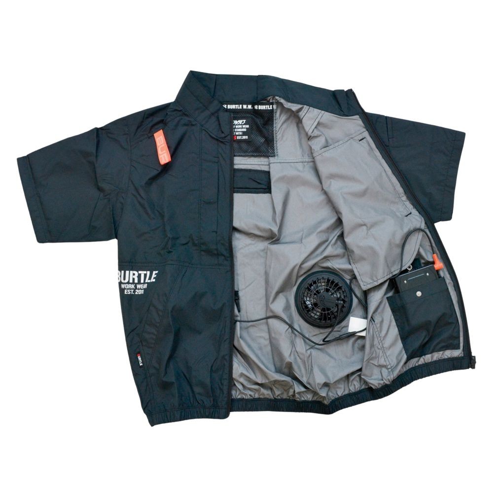 エアークラフト AC半袖ブルゾン AC2016 ブラック, その他カラー２, Lサイズ