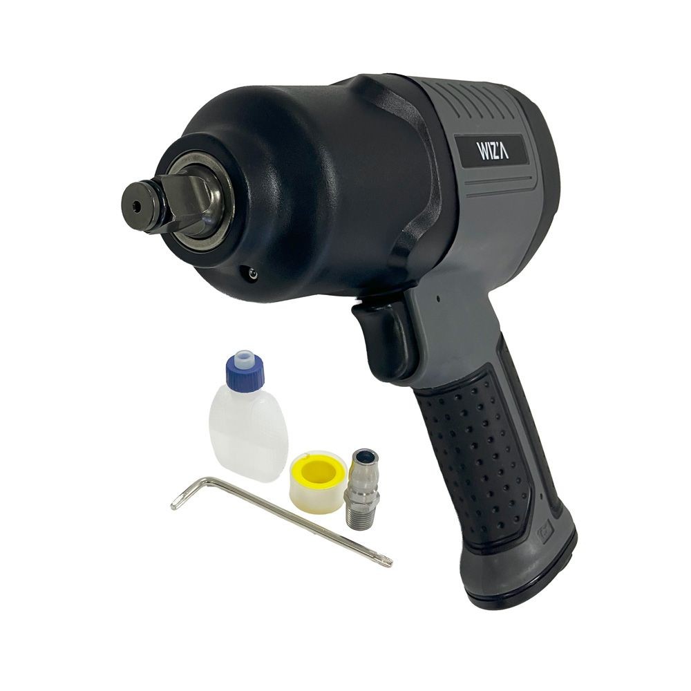 ウイザ WIZ'A エアーインパクトレンチ強力型 WZAW-610, グレー, 幅60mm&times;奥行185mm&times;高さ200mm