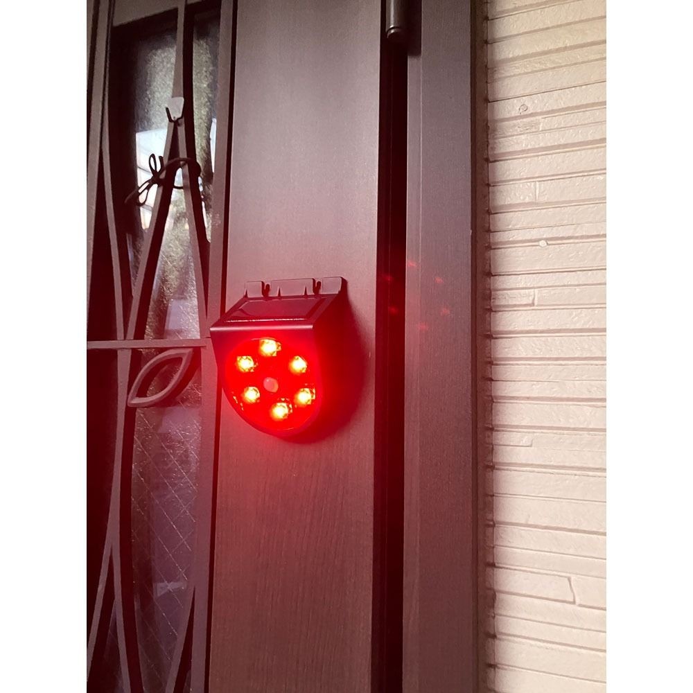 リーベックス 人感LED回転灯 ソーラーパトピカ SLR90 ( 1個 ), ブラック, SLR90