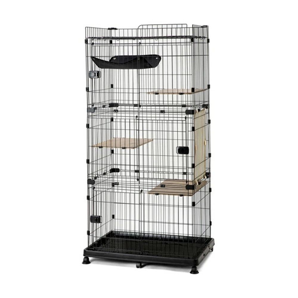アイリスオーヤマ ルーフキャットケージ RFC-904, アイアンブラック, 幅930mm&times;奥行630mm&times;高さ1780mm