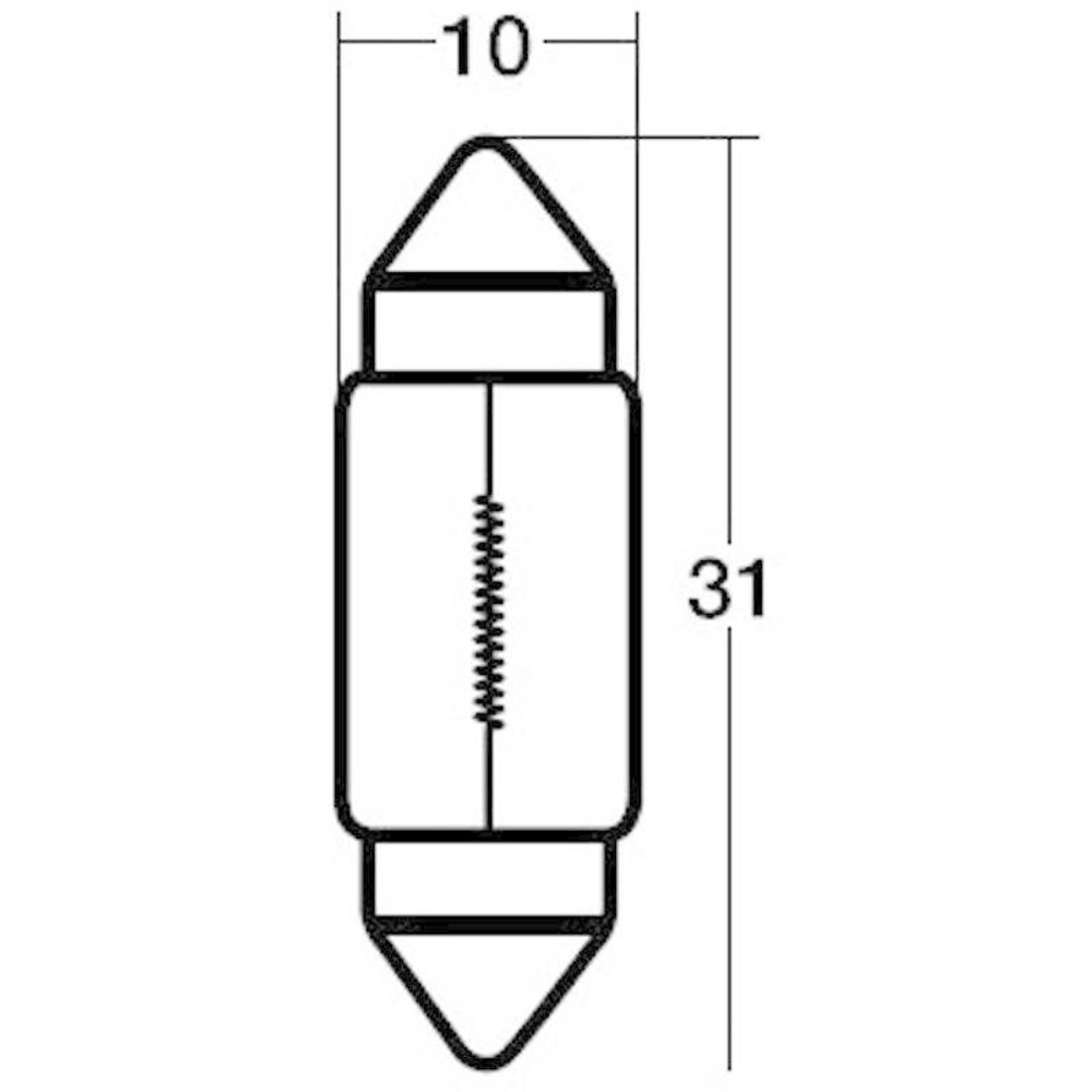 スタンレー　自動車用電球　ＮＯ72, ルームマップ球, 12V10W
