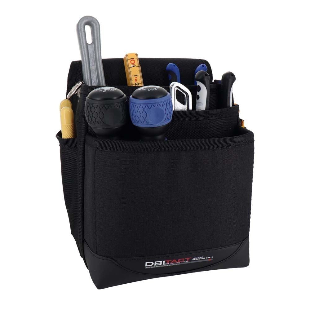 DBLTACT 3段腰袋　杢ブラックDTM-03S