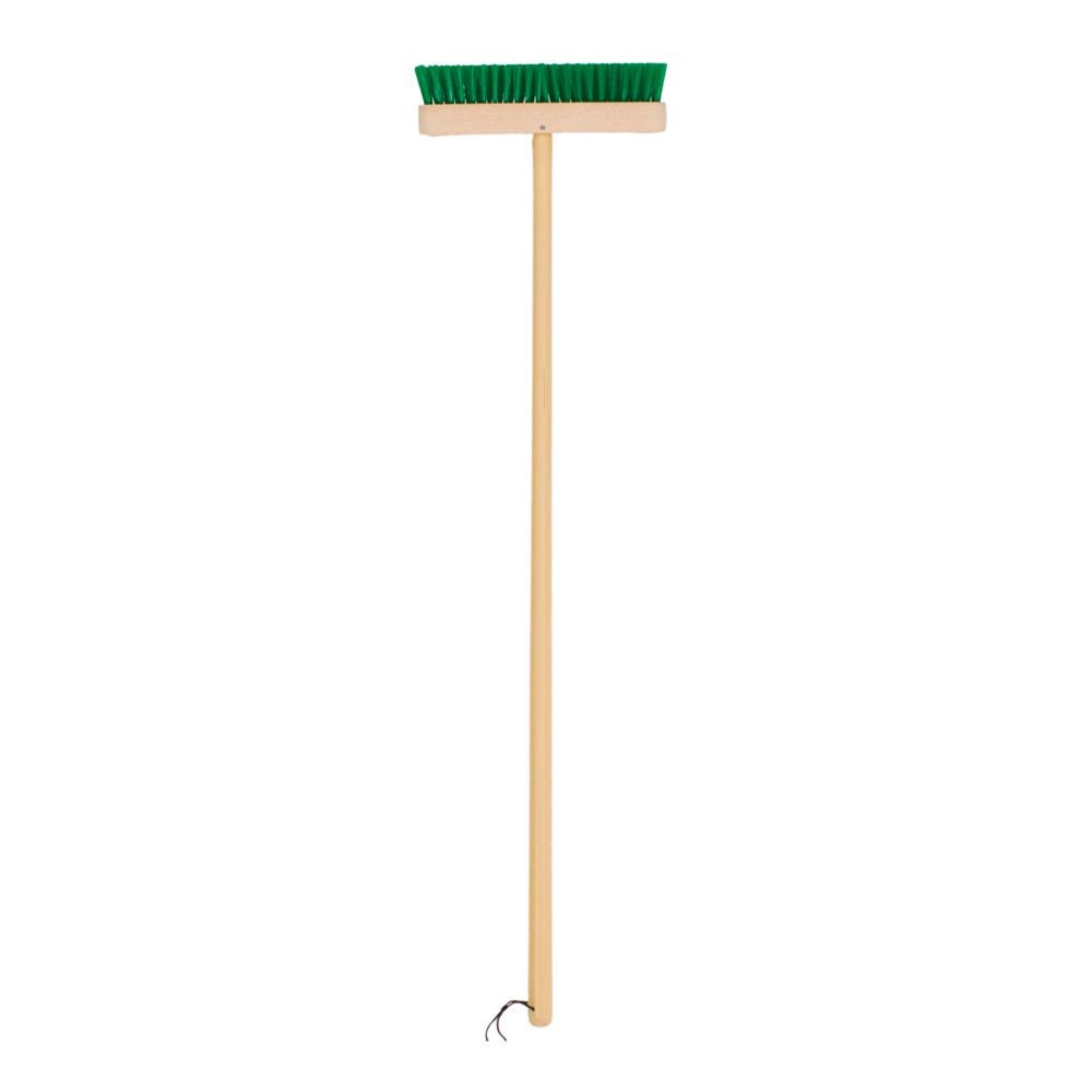 木柄ワイドデッキブラシ, グリーン(45), 45cm